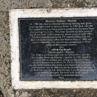 7. Information plaque - Moravian Mission Station