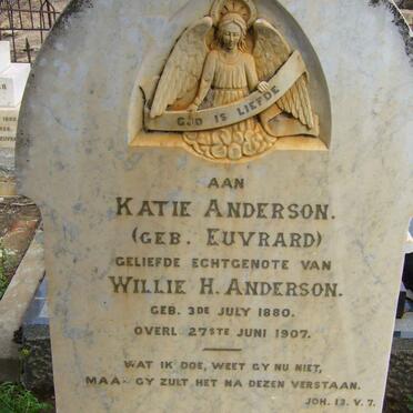 ANDERSON Katie nee EUVRARD 1880-1907