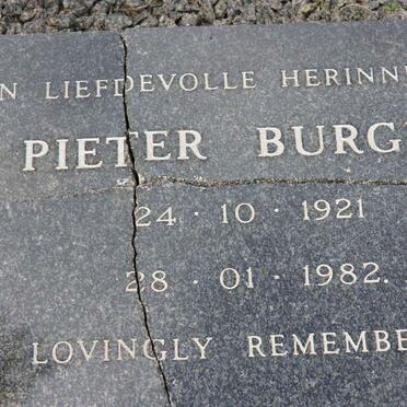 BURGER Pieter 1921-1982
