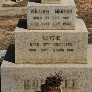 BUSSELL William Mercer 1868-1947 &amp; Lettie 1883-1961
