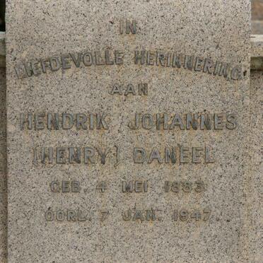 DANEEL Hendrik Johannes 1883-1947