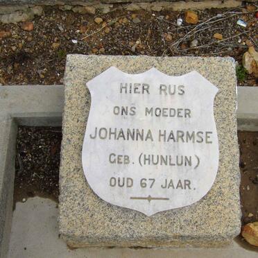 HARMSE Johanna nee HUNLUN