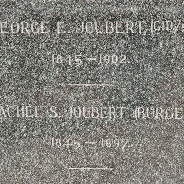 JOUBERT George E. 1845-1902 &amp; Rachel S. BURGER 1845-1897