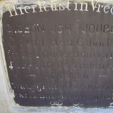 JOUBERT Gideon Johannes -1867