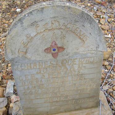 JORDAAN Johannes Lodewicus 1925-1924