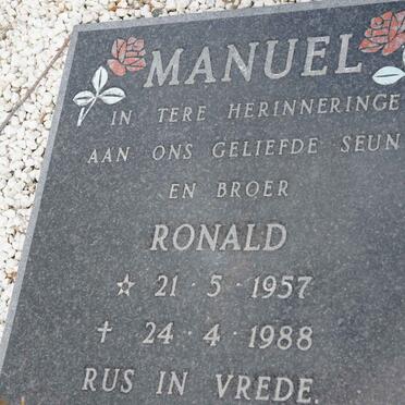 MANUEL Ronald 1957-1988