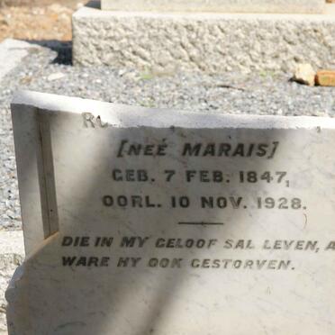 NEETHLING Rosa nee MARAIS 1847-1928