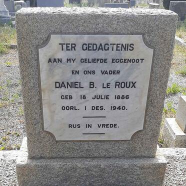 ROUX Daniel B., le 1886-1940