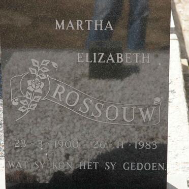 ROSSOUW Martha Elizabeth 1900-1983