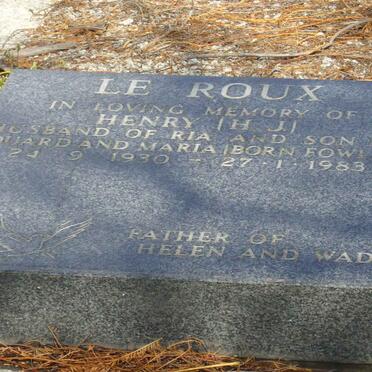 ROUX H.J., le 1930-1983