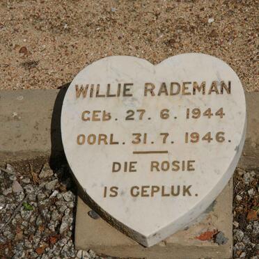 RADEMAN Willie 1944-1946