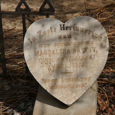 TOIT Magdalena, du nee DE VILLIERS -1916