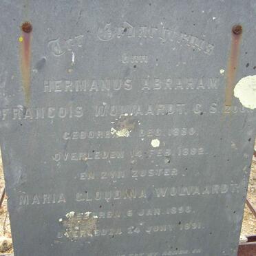 WOLFAARDT Hermanus Abraham Francois 1880-1882 :: WOLFAARDT Maria Gloudina 1890-1891