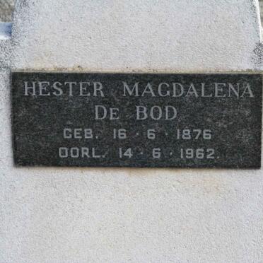 BOD Hester Magdalena, de 1876-1962