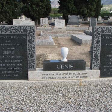 GENIS Gerrit 1922-1962 &amp; Rita ROSSOUW 1926-1962 :: GENIS Gerrie 1951-1962 :: GENIS Gloudie 1956-1962