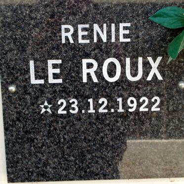 ROUX Renie, le 1922-