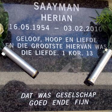 SAAYMAN Herian 1954-2010