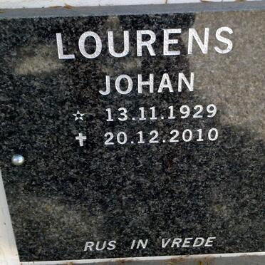 LOURENS Johan 1929-2010
