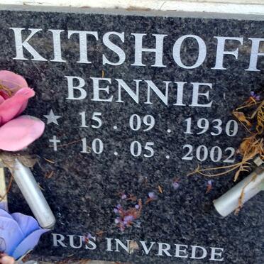 KITSHOFF Bennie 1930-2002