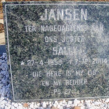 JANSEN Sally 1959-2004