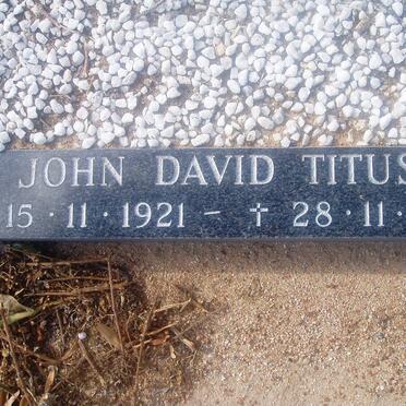 TITUS John David 1921-1991