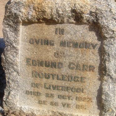 ROUTLEDGE Edmund Carr -1927