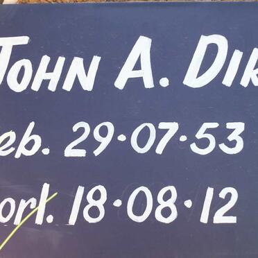 DIRKS John A. 1953-2012