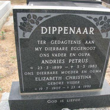 DIPPENAAR Andries Petrus 1899-1983 &amp; Elizabeth Christina VISSER 1907-1992