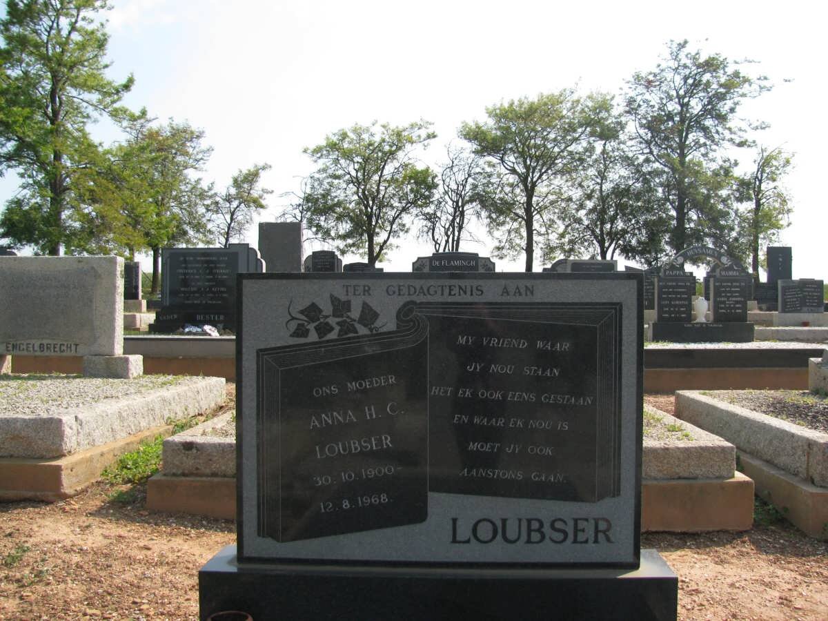 LOUBSER Anna H.C. 1900-1968