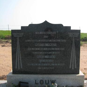 LOUW Martin 1899-1953 &amp; Maria BURGER 1914-1999