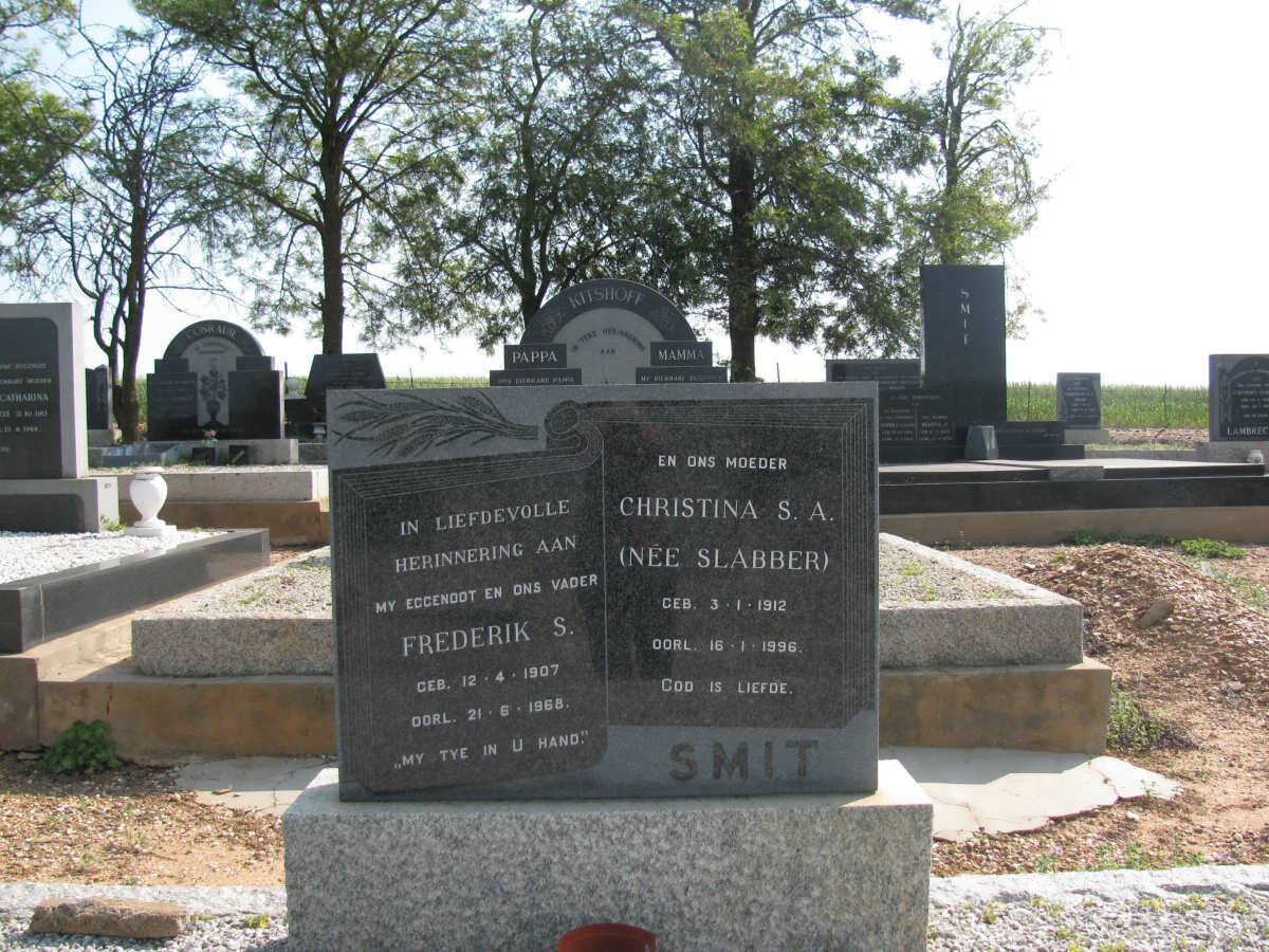 SMIT Frederik S. 1907-1968 &amp; Christina S.A. SLABBER 1912-1996