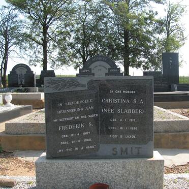 SMIT Frederik S. 1907-1968 &amp; Christina S.A. SLABBER 1912-1996