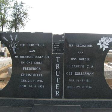 TRUTER Frederick Christoffel 1896-1976 &amp; Elizabeth C.A. KELLERMAN 1911-1996