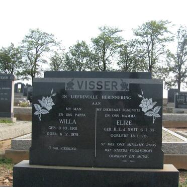 VISSER Willa 1931-1978 &amp; H.E.J. SMIT 1935-1970