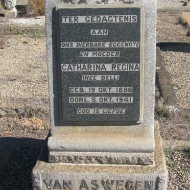 ASWEGEN Catharina Regina, van nee BELL 1888-1941