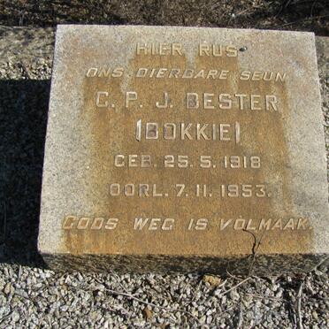 BESTER C.P.J. 1918-1953