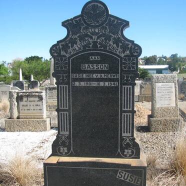 BASSON Susie nee VAN DER MERWE 1901-1941