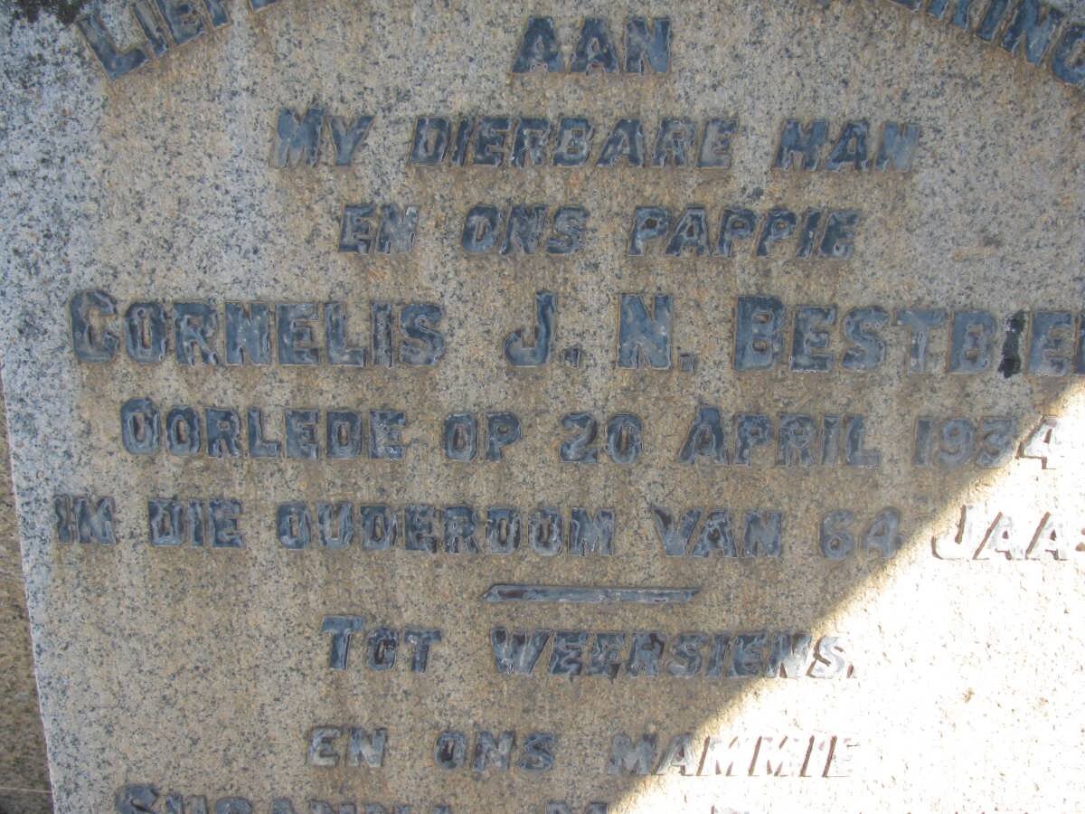 BESTBIER Cornelis J.N. -1934 &amp; Susanna M. 1888-1967