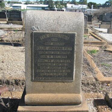 FIET Ellie Johanna nee VAN DER MERWE 1876-1943