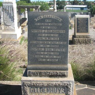 GELDENHUYS Petrus J. 1877-1938 &amp; Beatrix BESTER 1885-1974