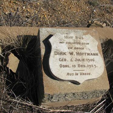 HOFFMANN, Dirk W. 1906-1923