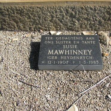 MAWHINNEY Susie nee HEYDENRYCH 1907-1985