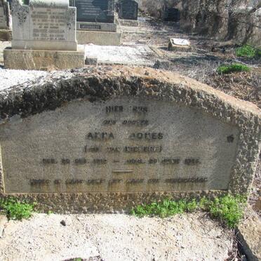 JONES Anna nee VAN NIEKERK 1912-1945