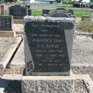 KOTZE Johannes J.L. 1891-1951