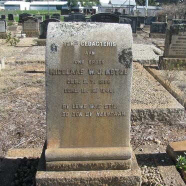KOTZE Nicolaas W.J. 1886-1945