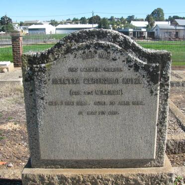 KOTZE Heletta Getruida VAN WILLINGH 1859-1952