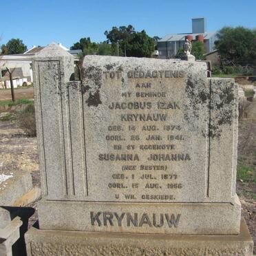 KRYNAUW Jacobus Izak 1874-1941 &amp; Susanna Johanna BESTER 1877-1956