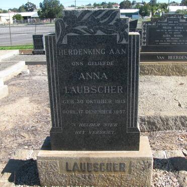 LAUBSCHER Anna 1913-1957