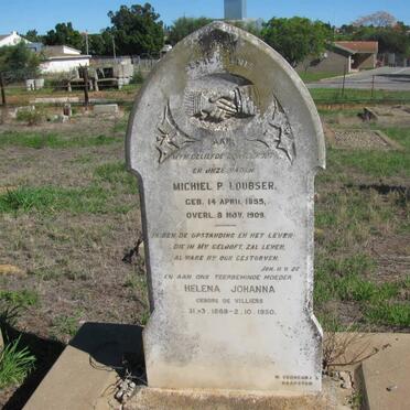 LOUBSER Michiel P. 1855-1909 &amp; Helena Johanna de VILLIERS 1868-1950