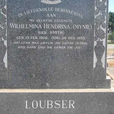 LOUBSER Wilhelmina Hendrina nee SMITH 1906-1955